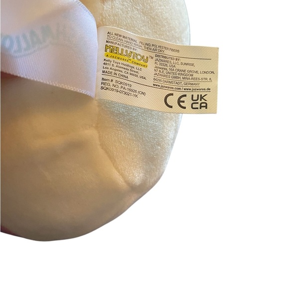 Squishmallows Yellow and Red Plush Toy with Adorable Face - Picture 4 of 4